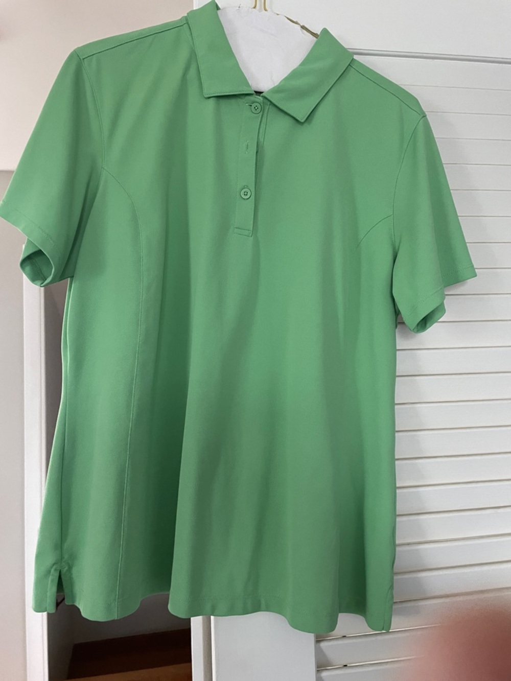 Cutter & Buck Short-Sleeve Polo Top in Mint Green